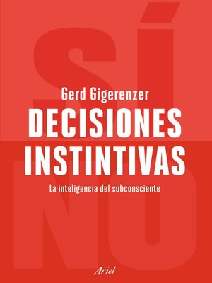 cover image of Decisiones instintivas